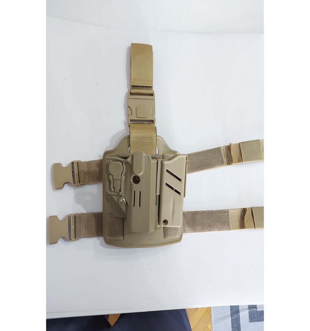 Acar Polimer Bacak Kılıfı Şarjörlü Bej